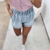 Abbigliamento Diva Calzature | Shorts Pietre Multicolor W8167 Denim-Chiaro