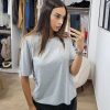 Abbigliamento Diva Calzature | Maglia Basic Spalline Rinforzate 93755 Grigio